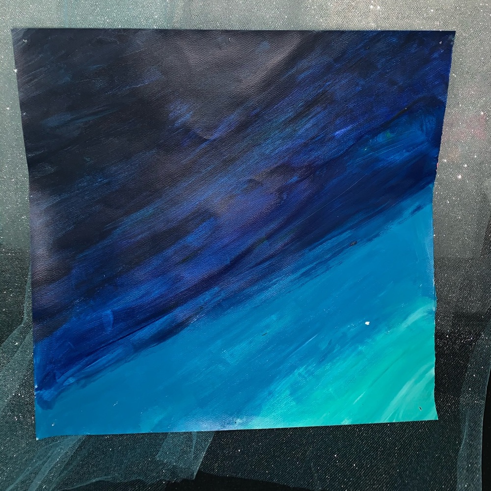 Deep Wave Free hand Acrylic artwork💎🌊🌊